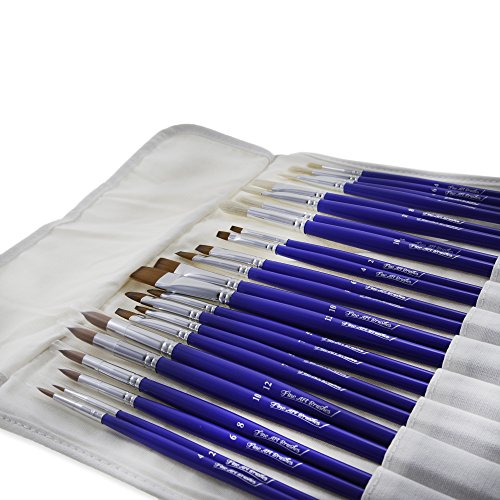 Fine Art Brushes 24 Piece Premium Quality